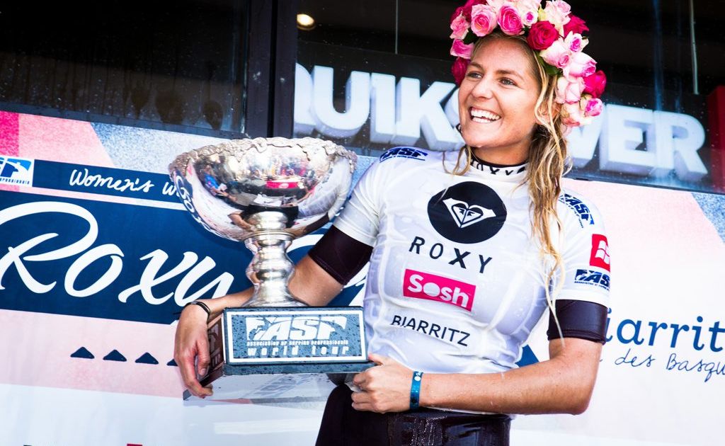 Tweed surfer Steph Gilmore claims her 5th ASP World Women's crown with big win at 2012 Roxy Pro in Biarritz, France. Tweed surfer Steph Gilmore claims her 5th ASP World Women's crown with big win at 2012 Roxy Pro in Biarritz, France.